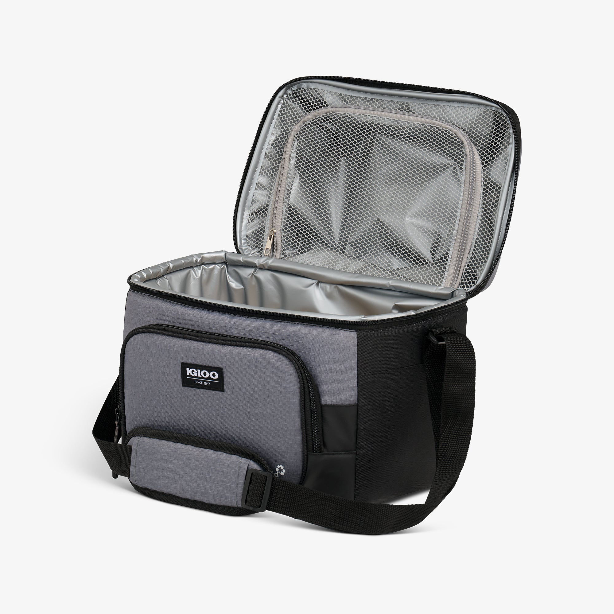 Latitude Hardtop Gripper 22-Can Cooler Bag Q9 - Carbonite - Open View