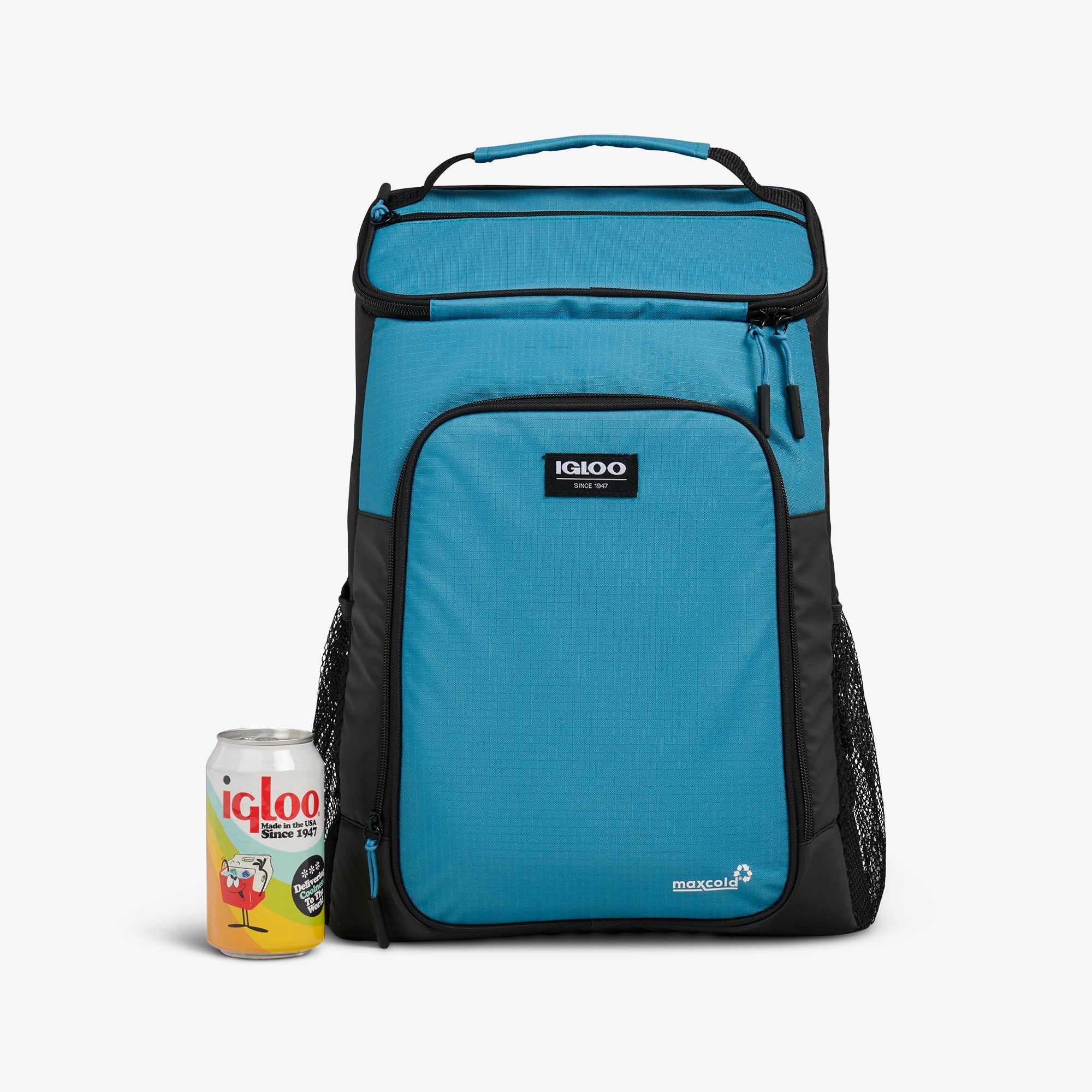Latitude Top Grip 24-Can Backpack M4 - Modern Blue - Size View