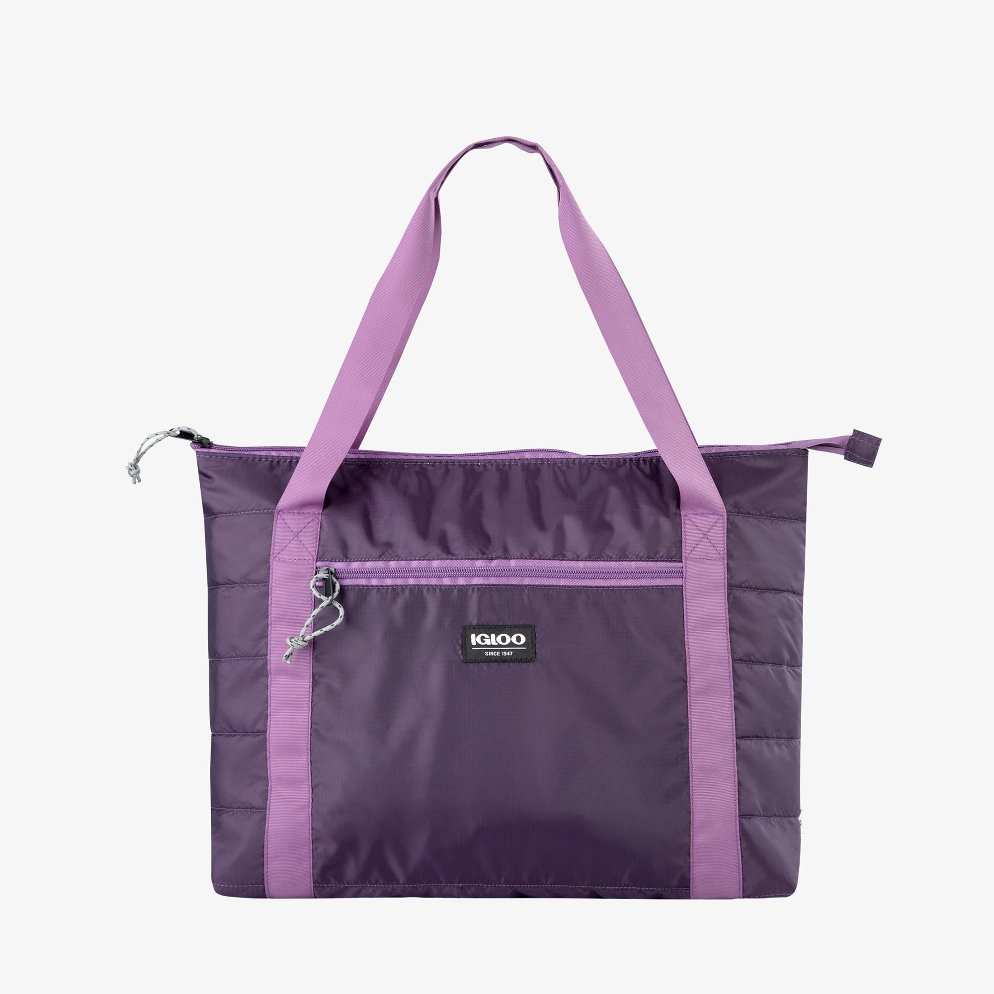 Packable Puffer 20-Can Cooler Bag A8 - Eggplant - Product View