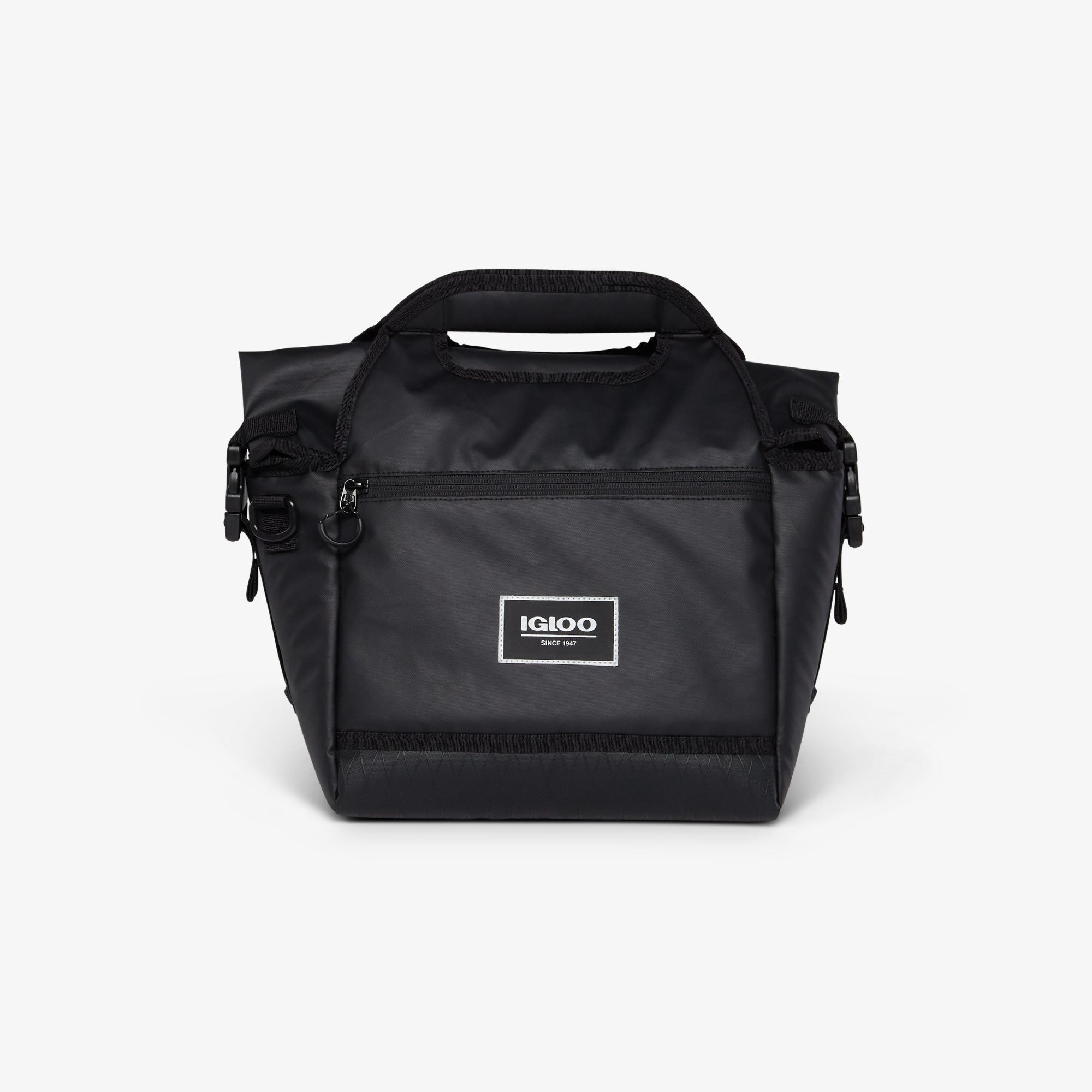 Pursuit 16-Can Lunch Bag P6 - Black - Front View