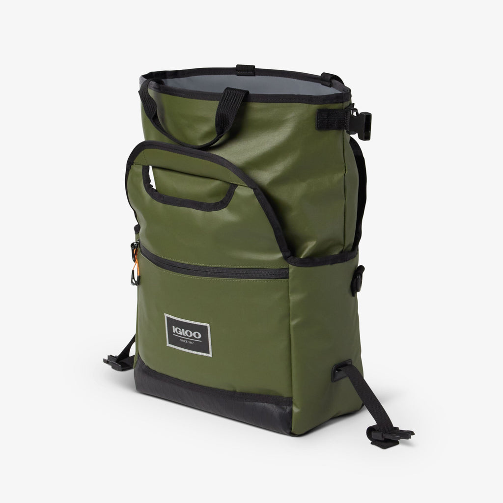 Pursuit 16-Can Lunch Bag P6 - Chive - Open View
