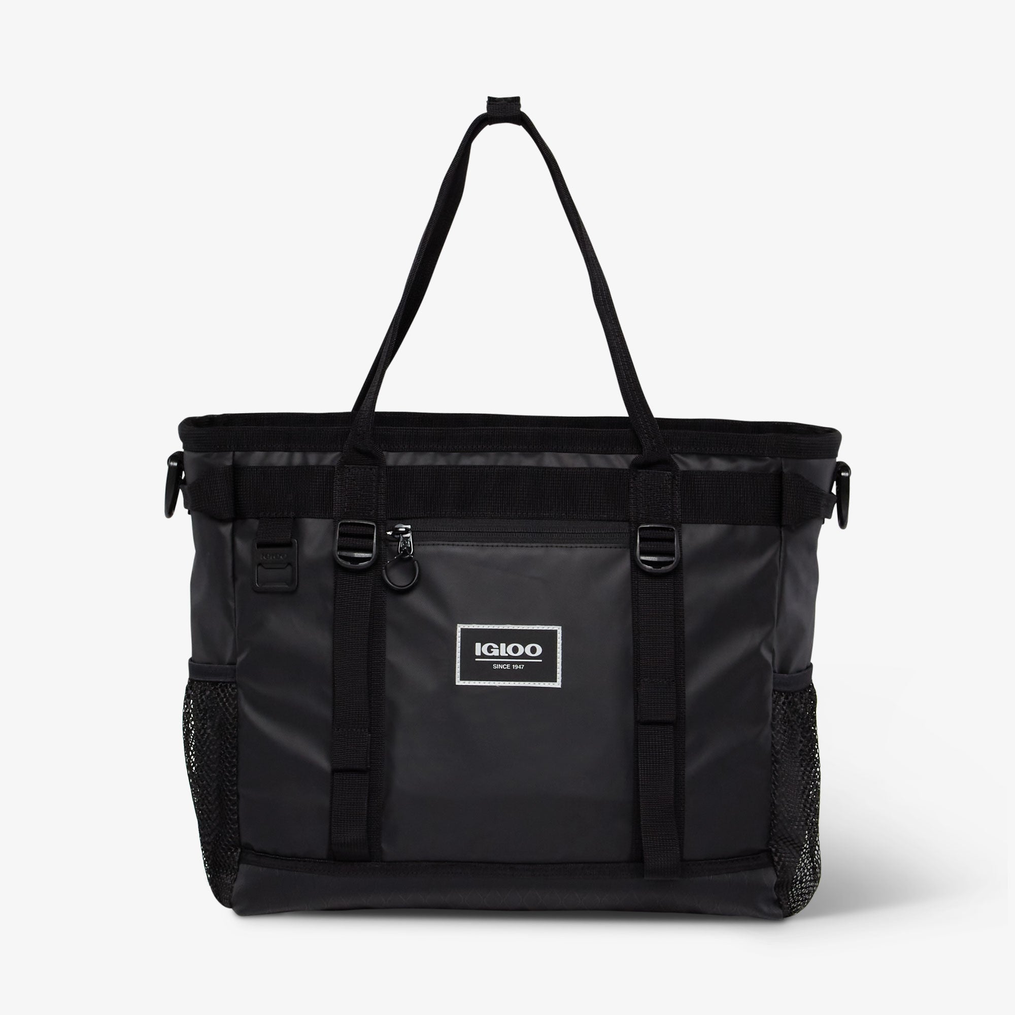 Pursuit 30-Can Tote F9 - Black - Front View
