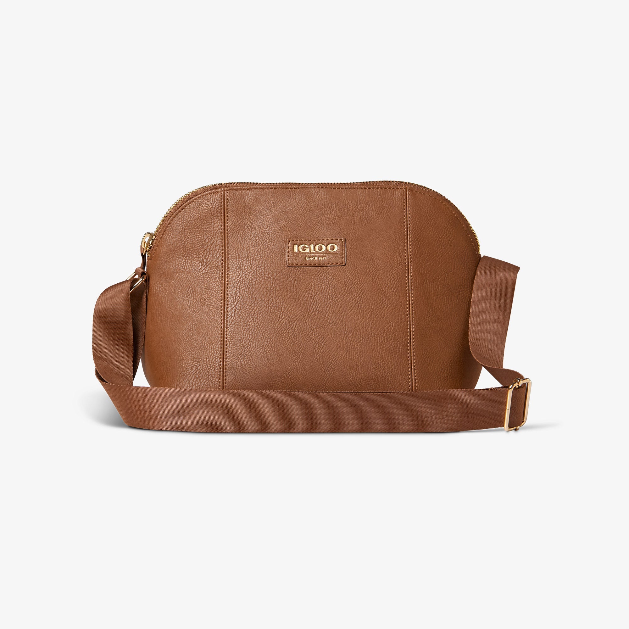 Igloo Luxe® Crossbody Cooler Bag T4 - Cognac - Product View