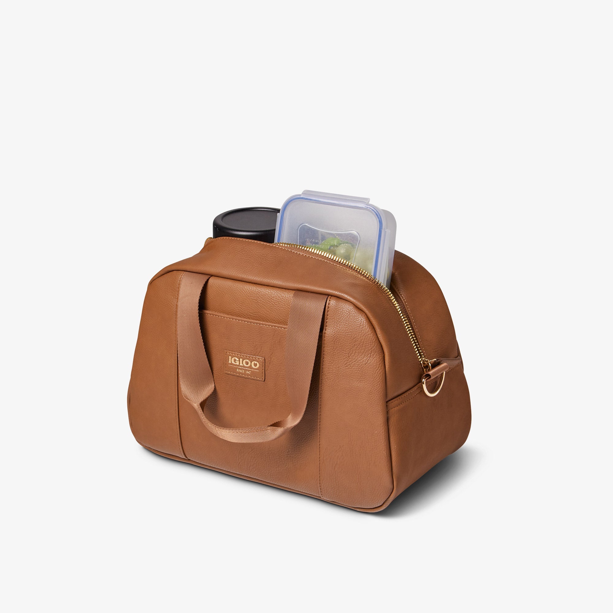Igloo Luxe® Satchel Cooler Bag W9 - Cognac - Product View