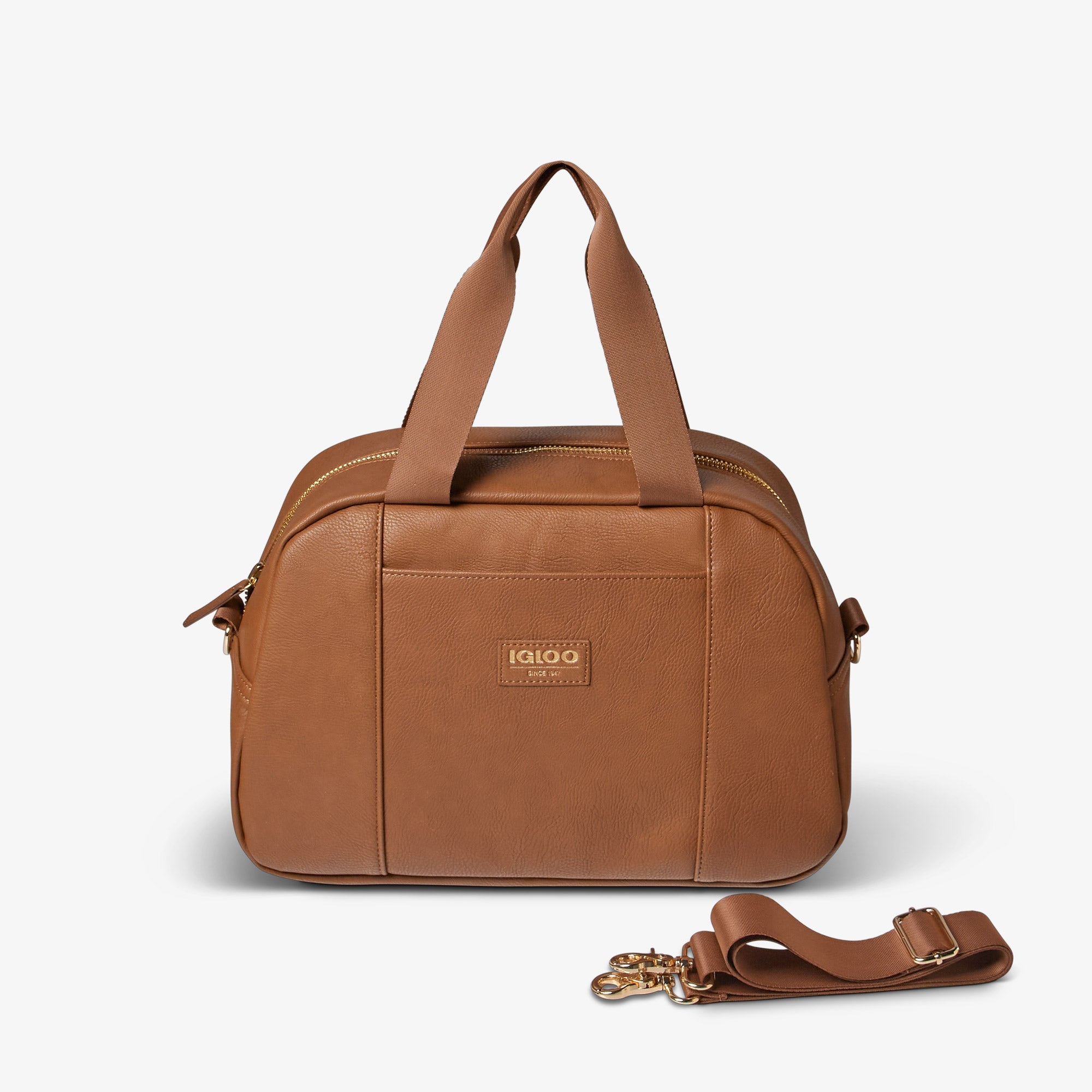 Igloo Luxe® Satchel Cooler Bag W9 - Cognac - Product View