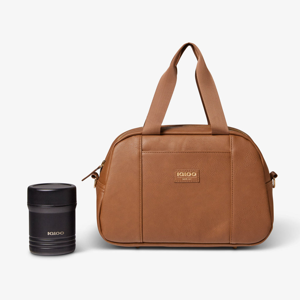 Igloo Luxe® Satchel Cooler Bag W9 - Cognac - Product View