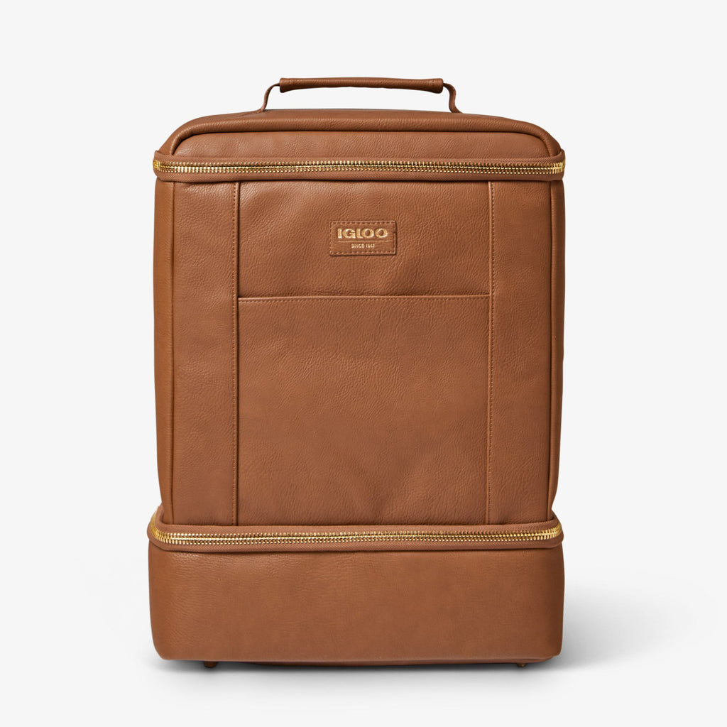 Igloo Luxe® Dual Compartment Backpack X6 - Cognac - Product View