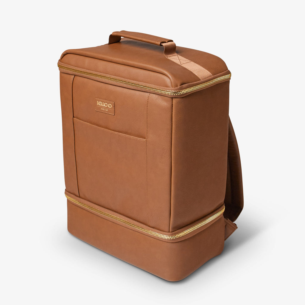 Igloo Luxe® Dual Compartment Backpack X6 - Cognac - Product View