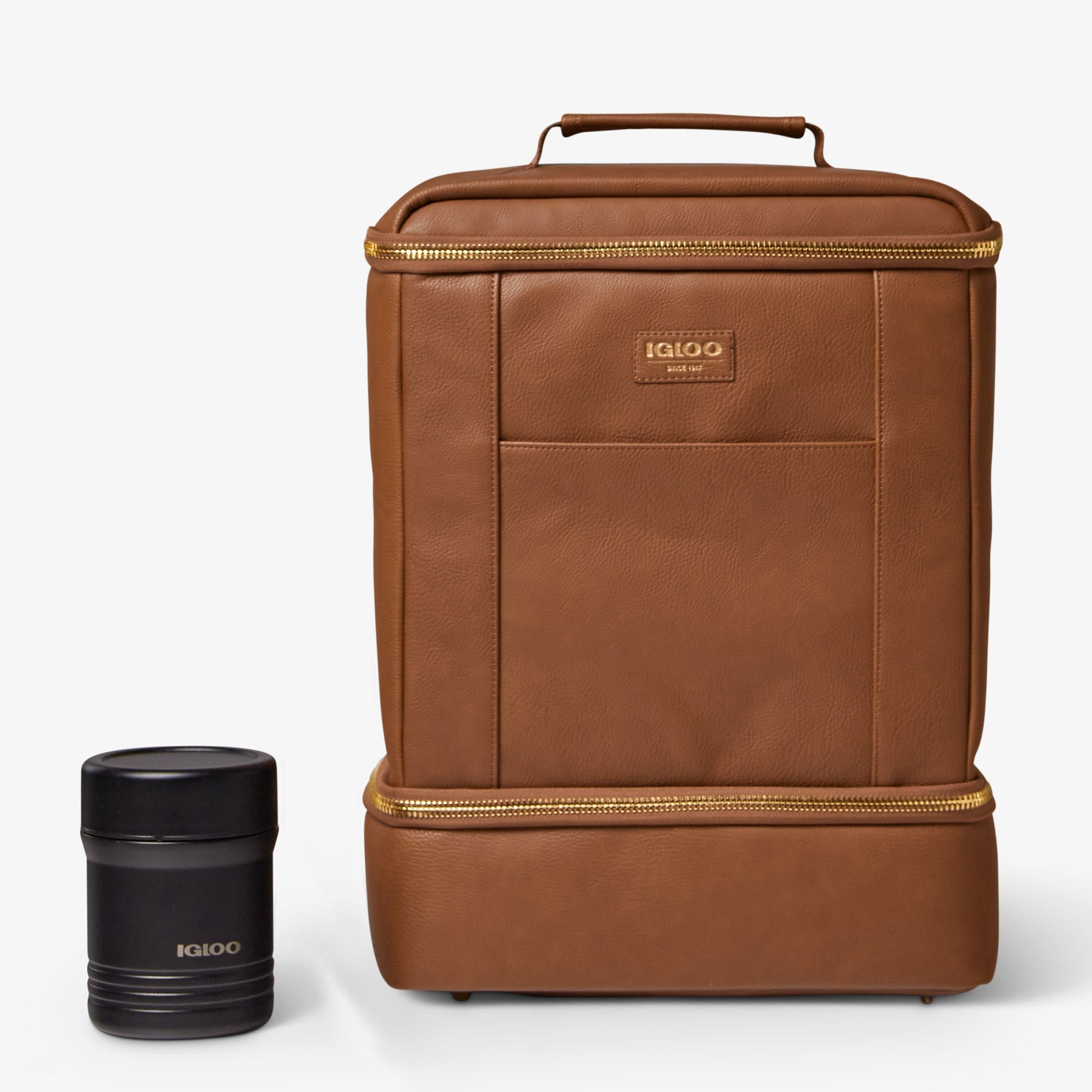 Igloo Luxe® Dual Compartment Backpack X6 - Cognac - Product View