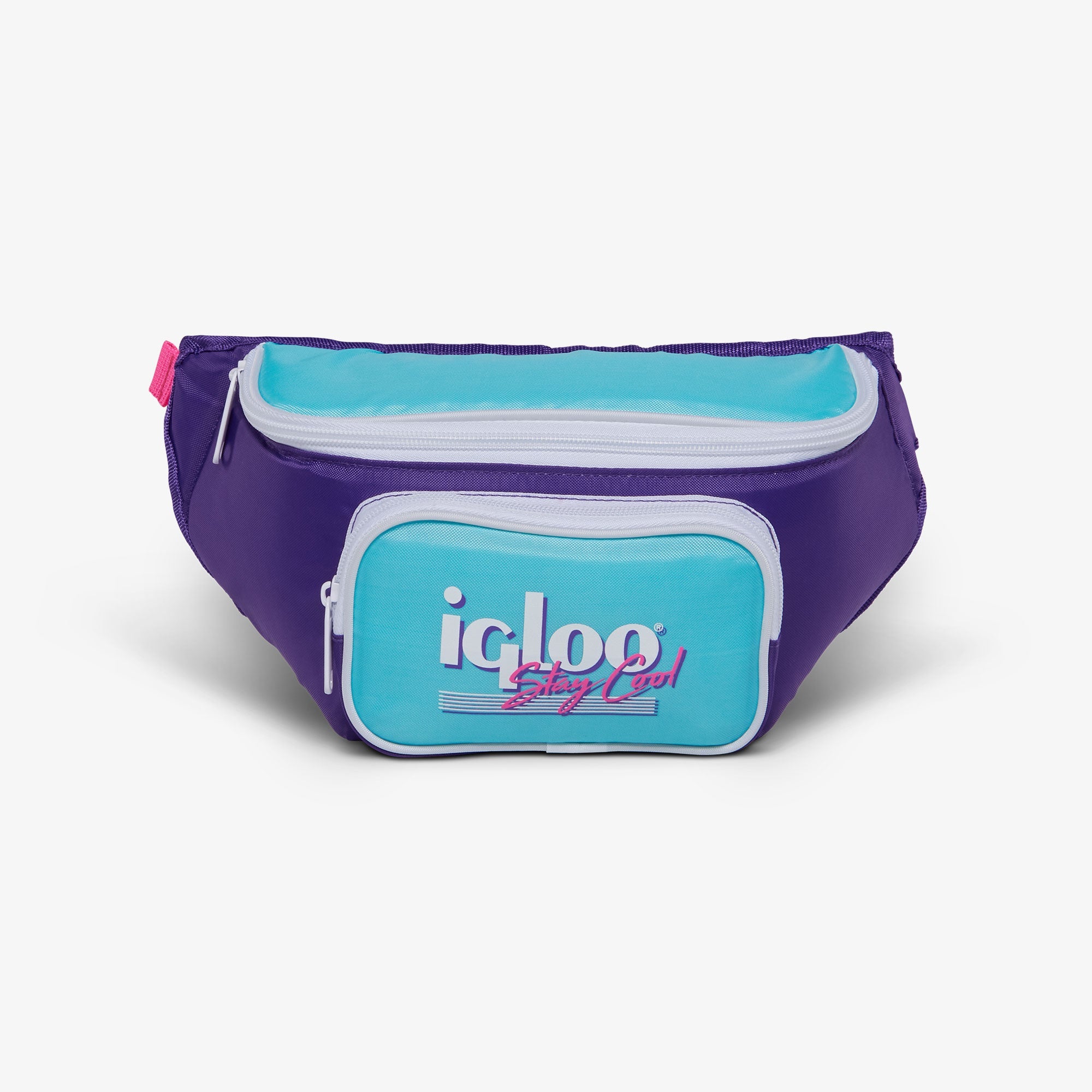 Retro Fanny Pack X9 - Purple - Front View
