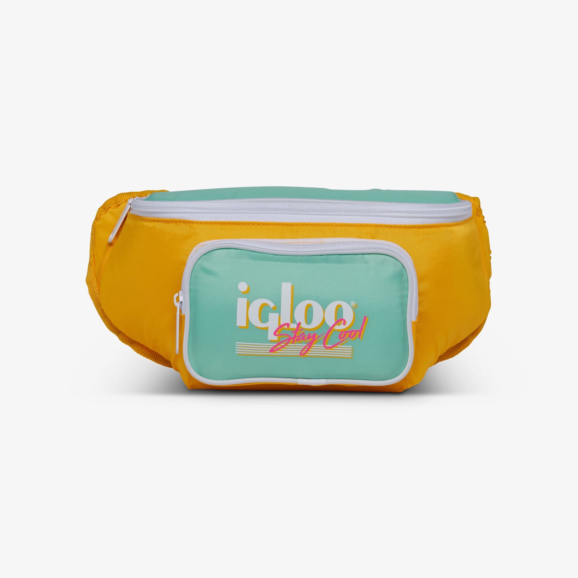 Retro Fanny Pack X9 - Yellow - Front View