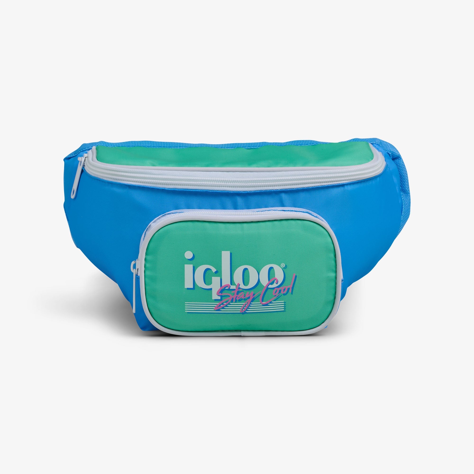 Retro Fanny Pack X9 - Carolina Blue - Front View