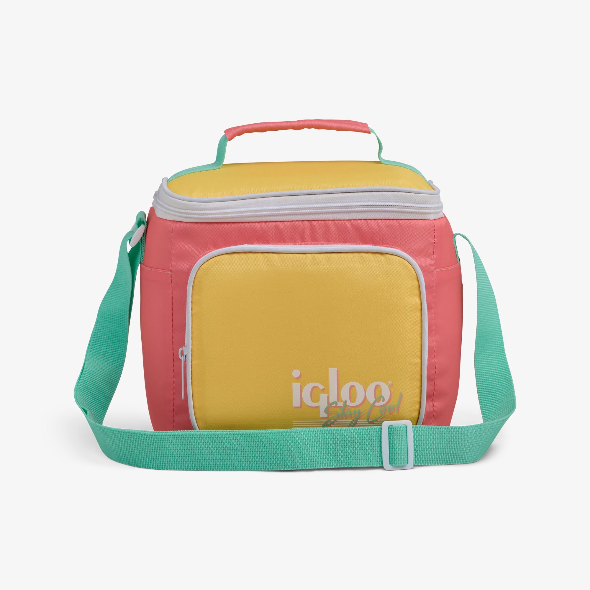 Retro Square Lunch Bag Y0 - Flamingo - Front View