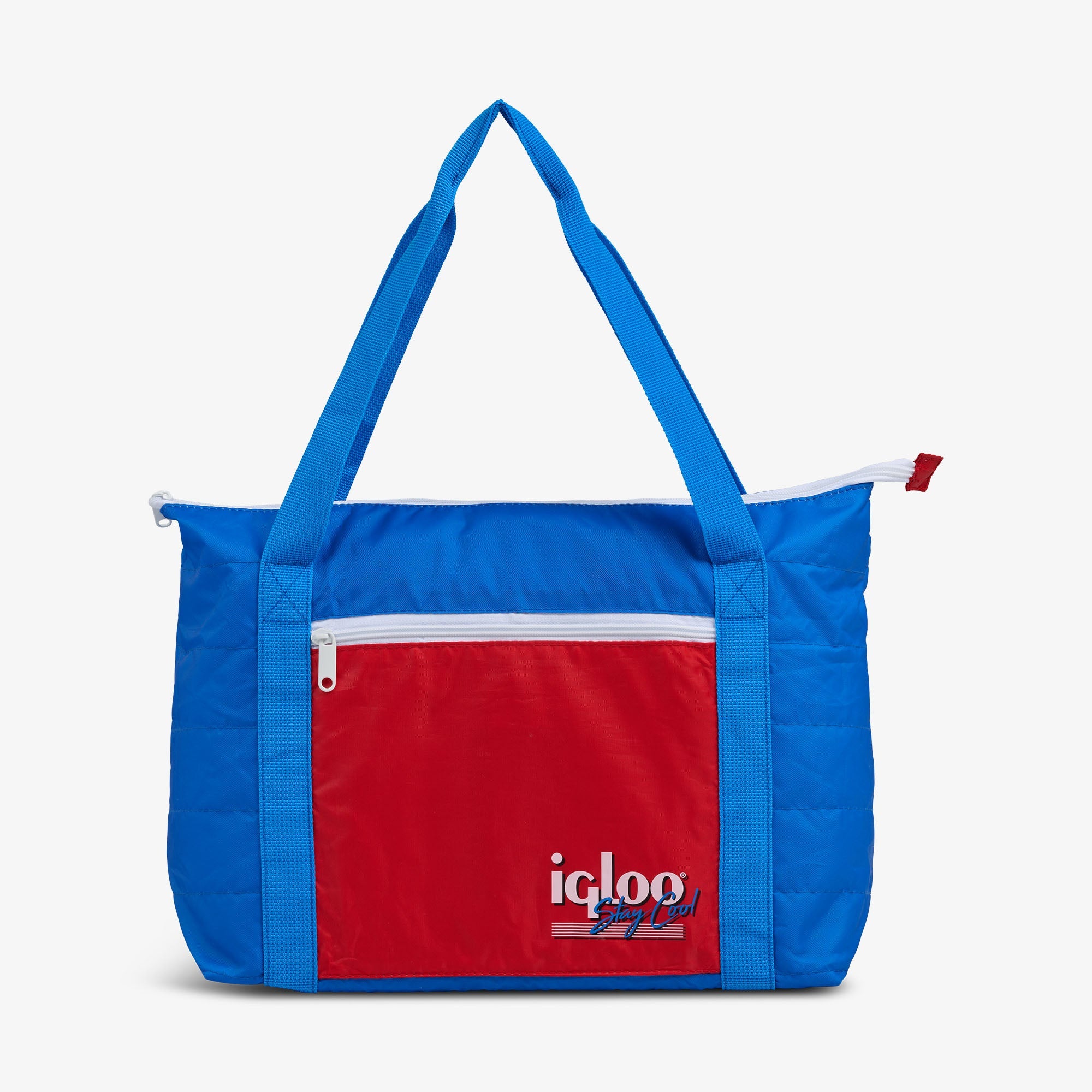 Retro Packable Puffer 20-Can Cooler Bag R1 - Americana - Front View