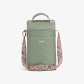 Floral MaxCold® DUO Vertical Crossbody Cooler Bag V6 - Sage - Front View