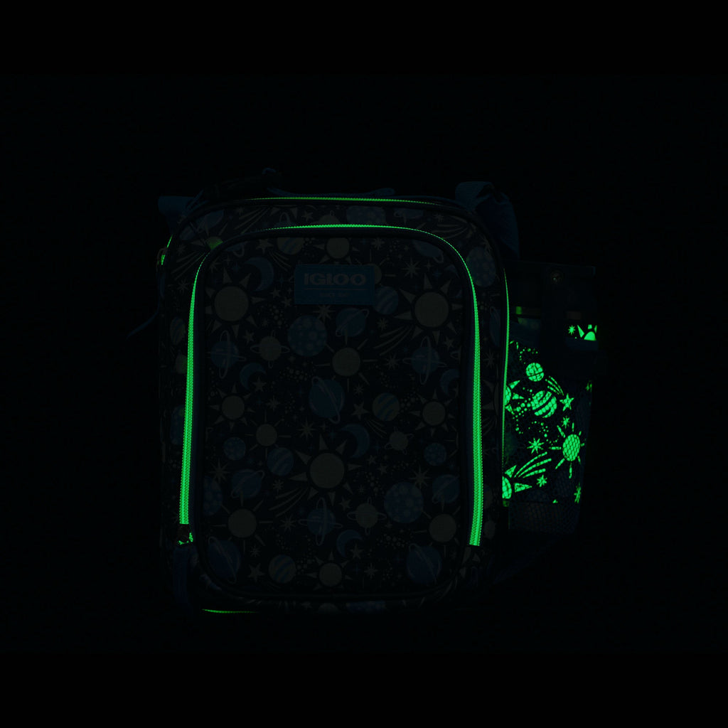 Kids Lunch Glow Vertical Cooler + Bento Box O8 - Cosmic Glow - Product View