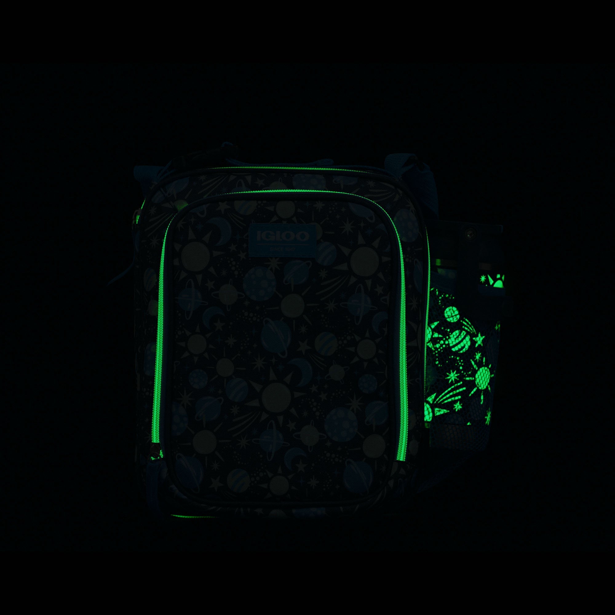 Kids Lunch Glow Vertical Cooler + Bento Box O8 - Cosmic Glow - Product View