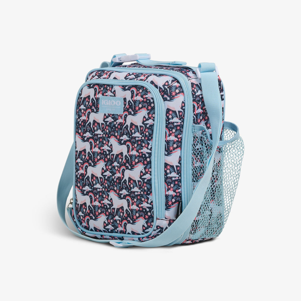 Kids Lunch Vertical Cooler + Bento Box O6 - Unicorns - Product View