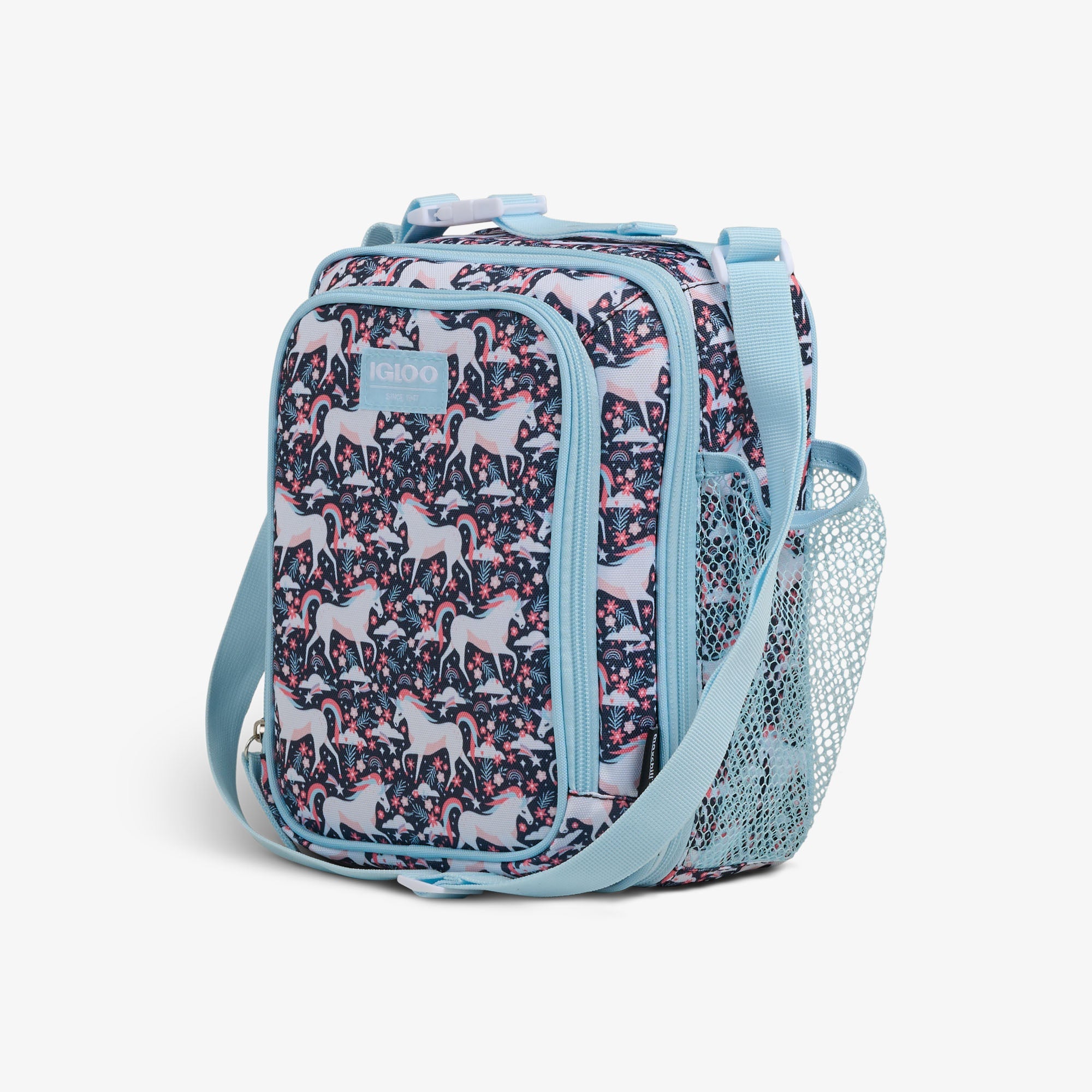 Kids Lunch Vertical Cooler + Bento Box O6 - Unicorns - Product View