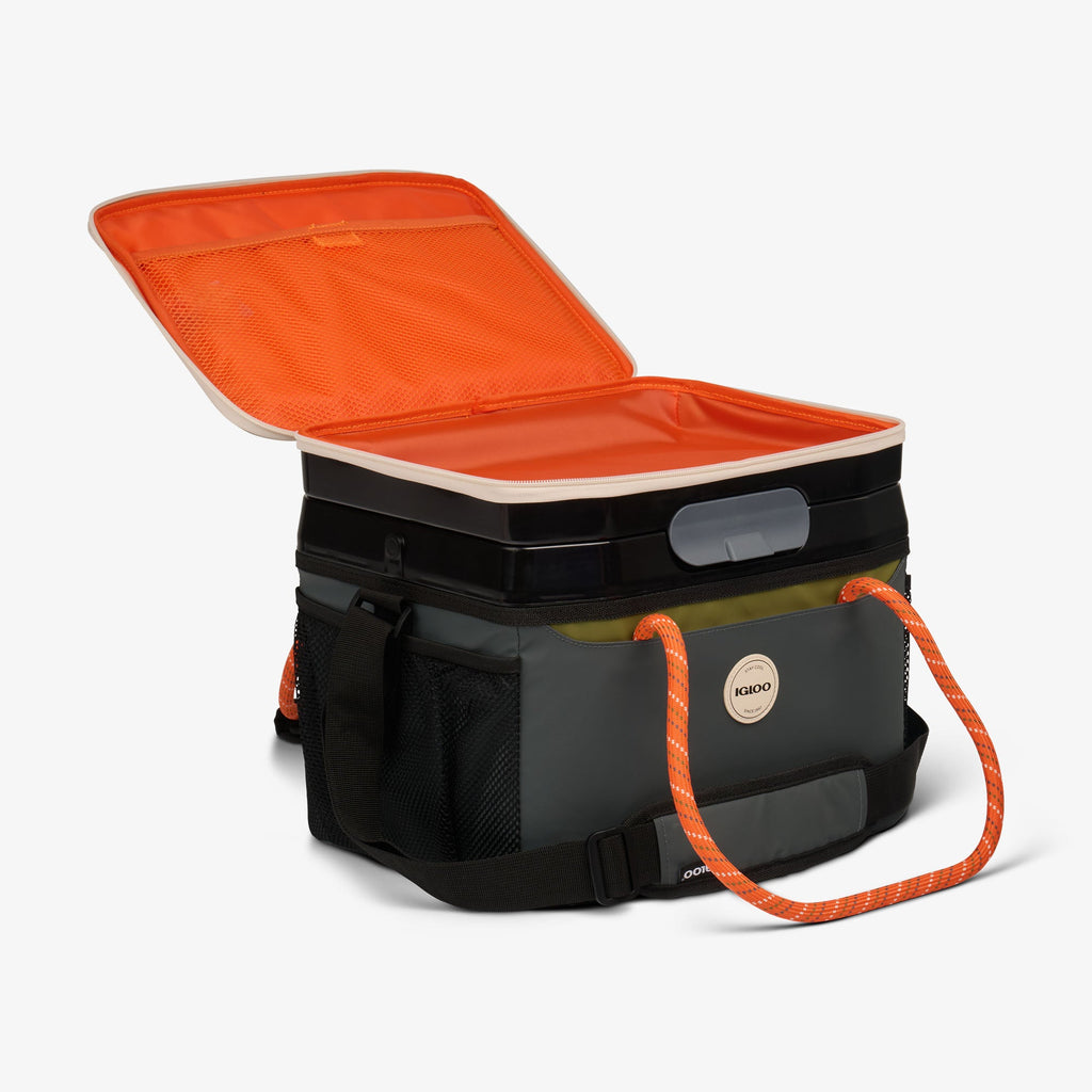 Summit Cool Fusion 18-Can Cooler Bag I3 - Tactical Gray - Open View