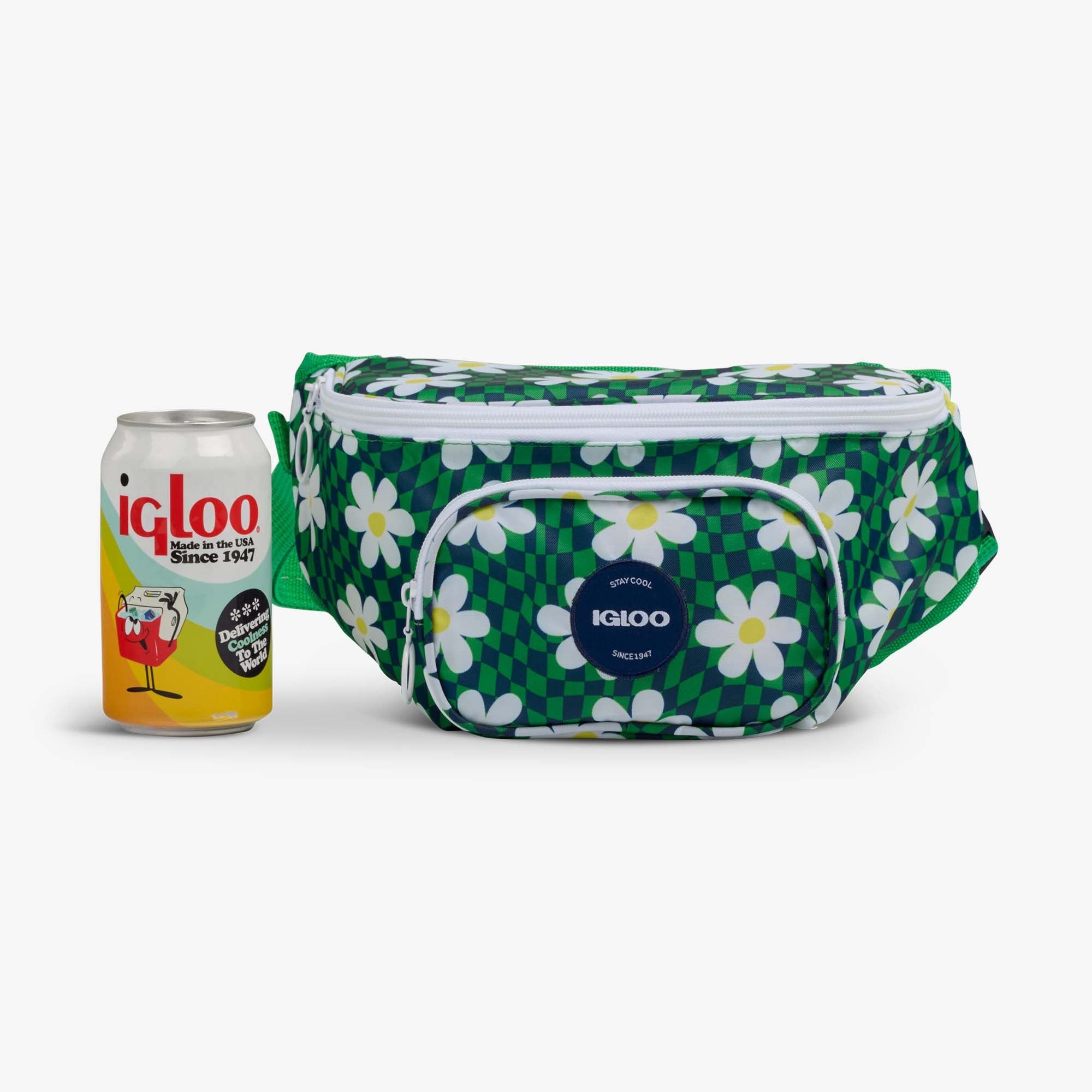 Retro Fanny Pack X9 - Psychedelic Daisy - Size View