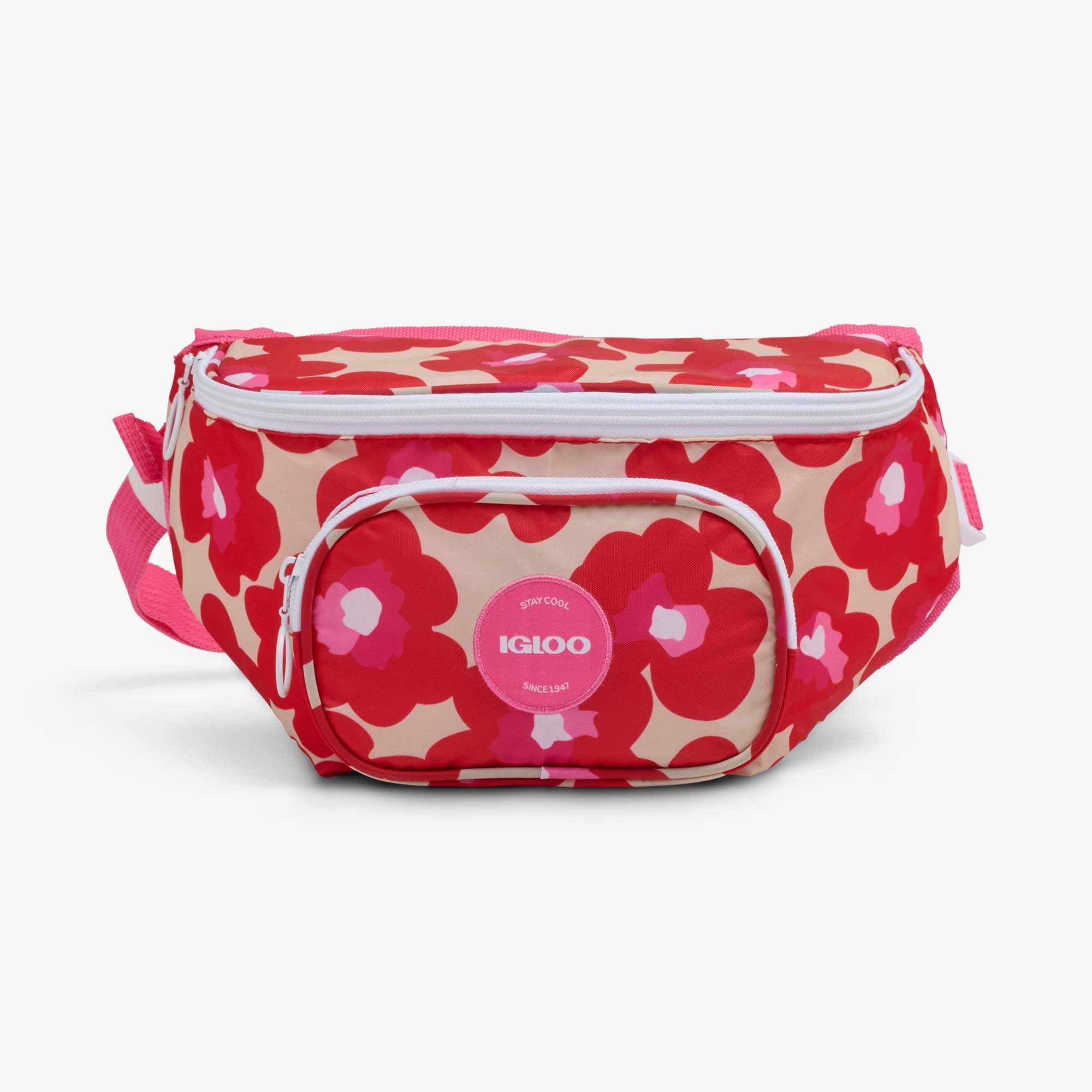 Retro Fanny Pack X9 - Mod Floral - Front View