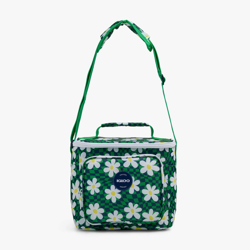 Retro Square Lunch Bag Y0 - Psychedelic Daisy - Strap View