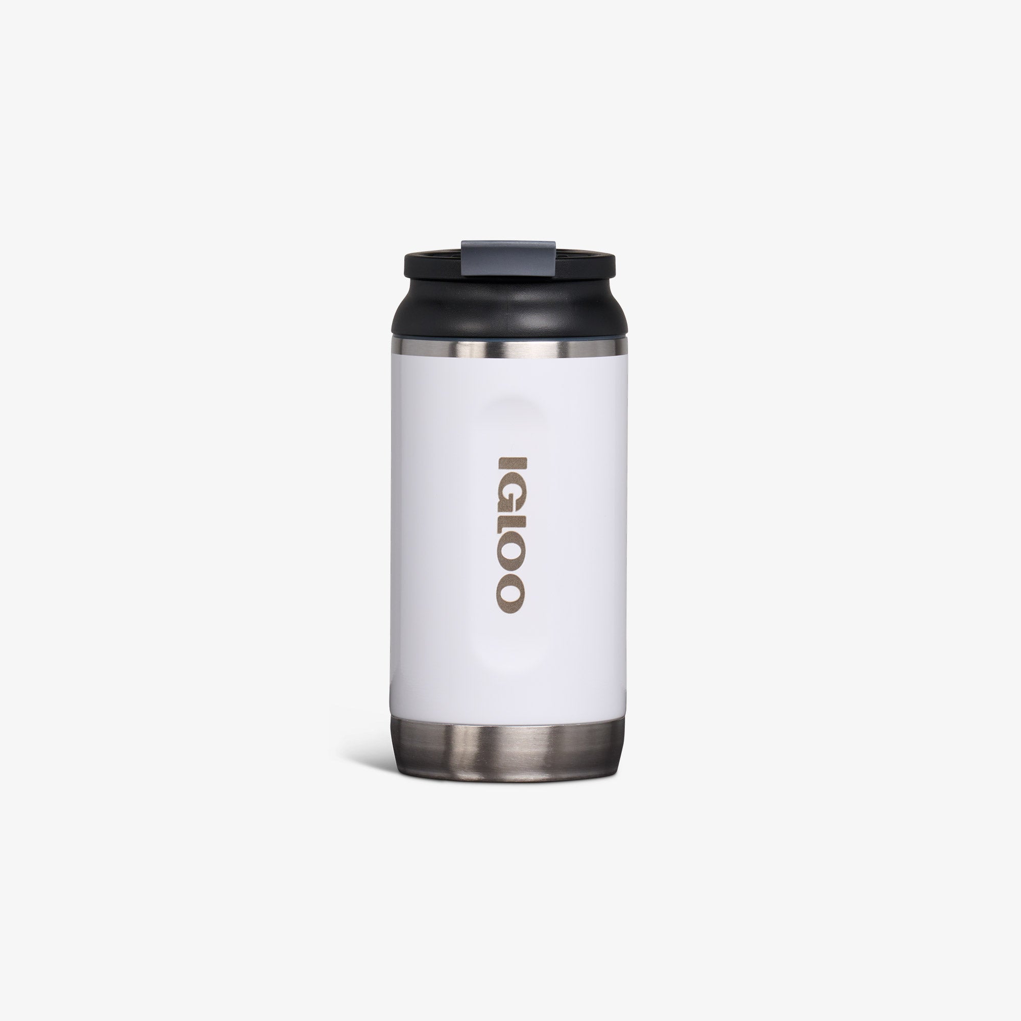 12 Oz Flip ‘n’ Sip Tumbler P7 - Gloss White - Front View