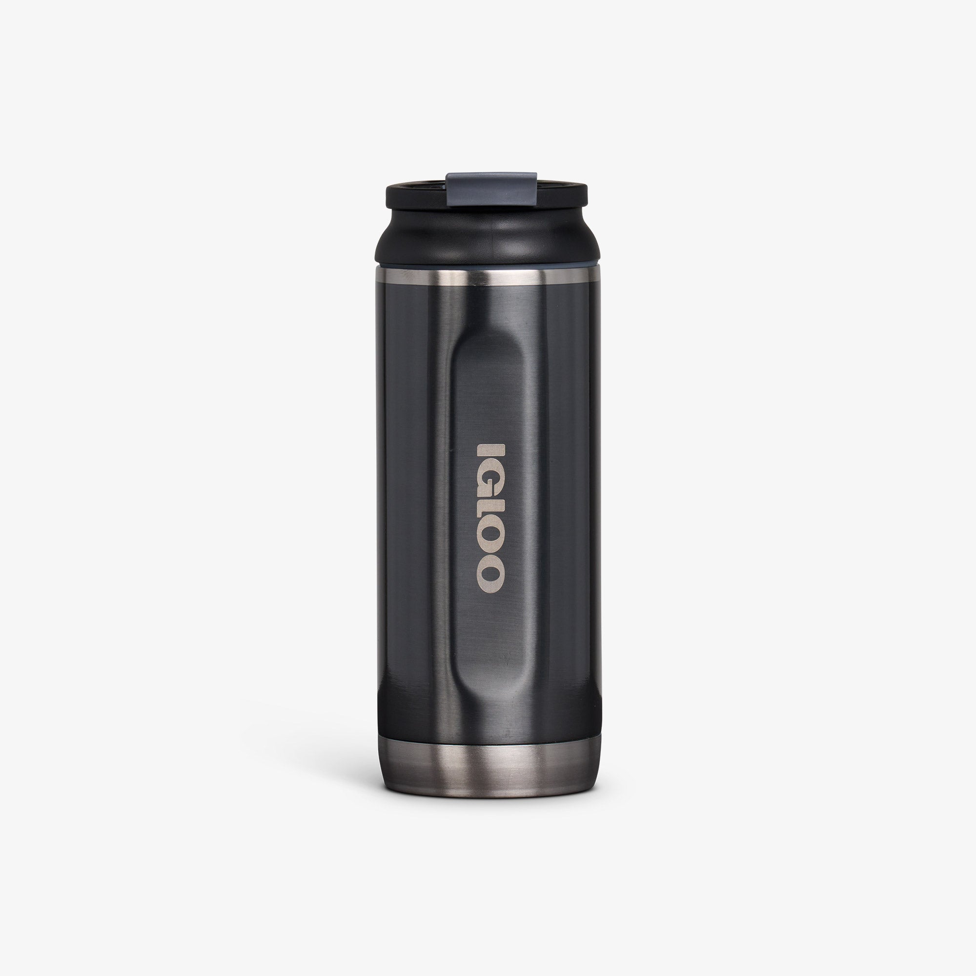 16 Oz Flip ‘n’ Sip Tumbler U7 - Gloss Carbonite - Front View