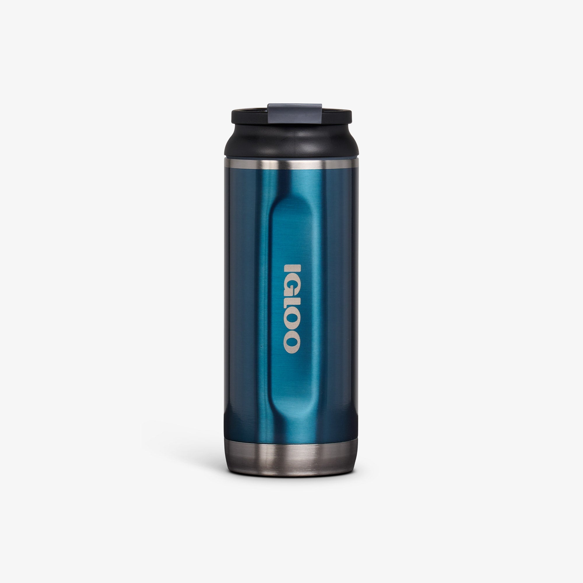 16 Oz Flip ‘n’ Sip Tumbler U7 - Gloss Modern Blue - Front View