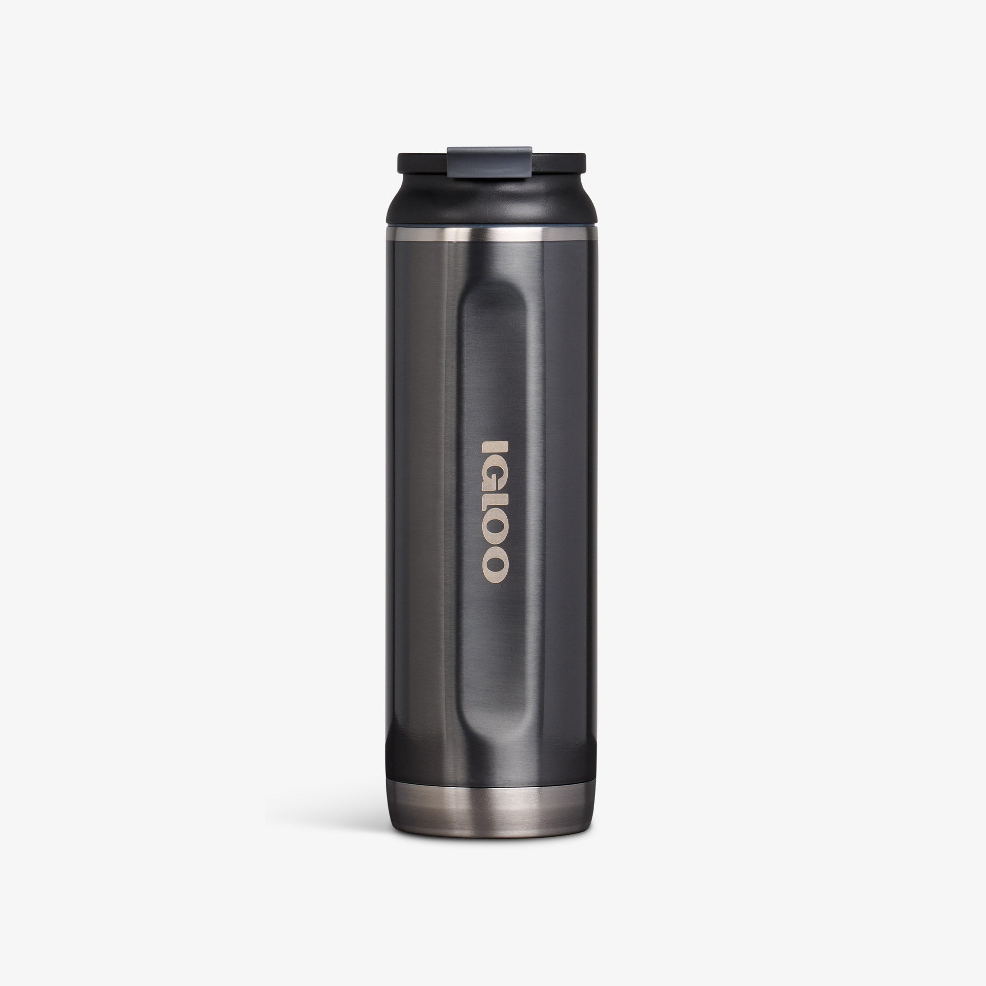 20 Oz Flip ‘n’ Sip Tumbler J8 - Gloss Carbonite - Front View
