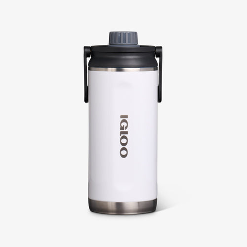 36 Oz Twist ‘n’ Chug Bottle P8 - Gloss White - Front View