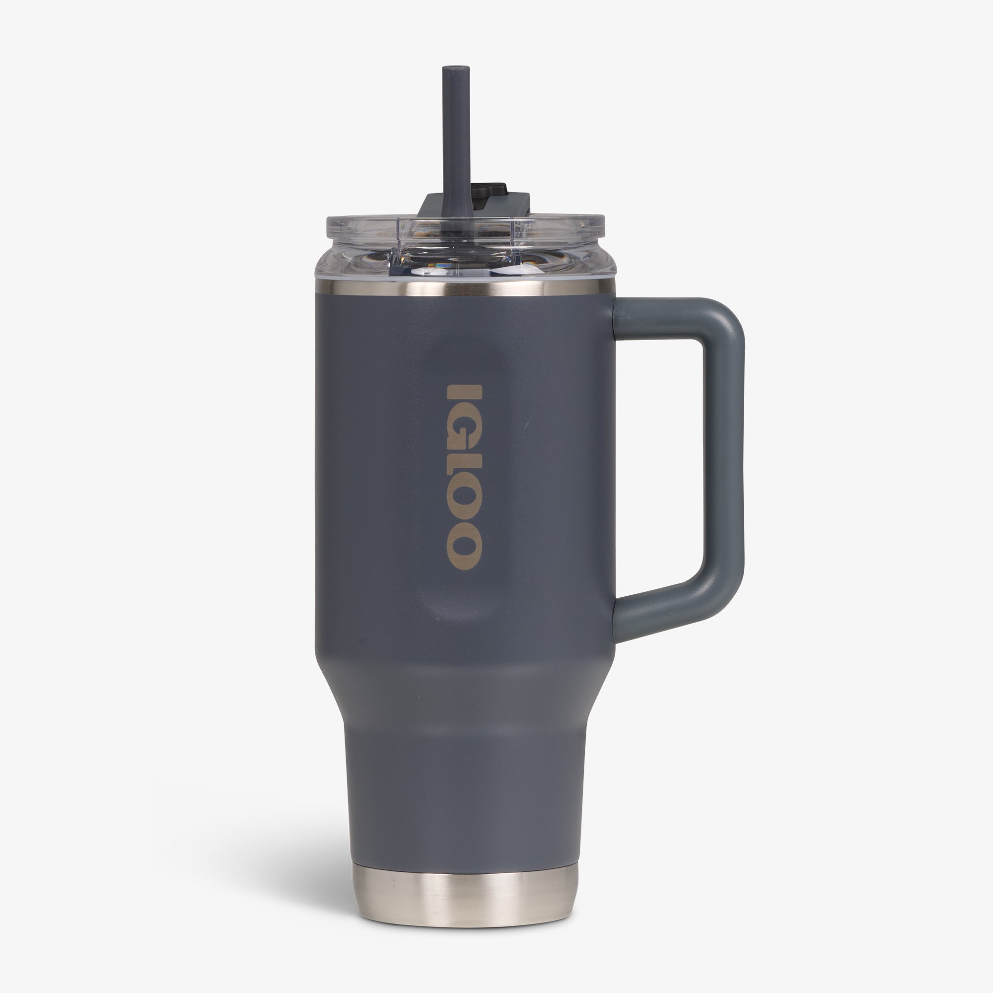 32 Oz Flip ‘n’ Sip Travel Mug G9 - Carbonite - Carbonite - Custom - Strap View