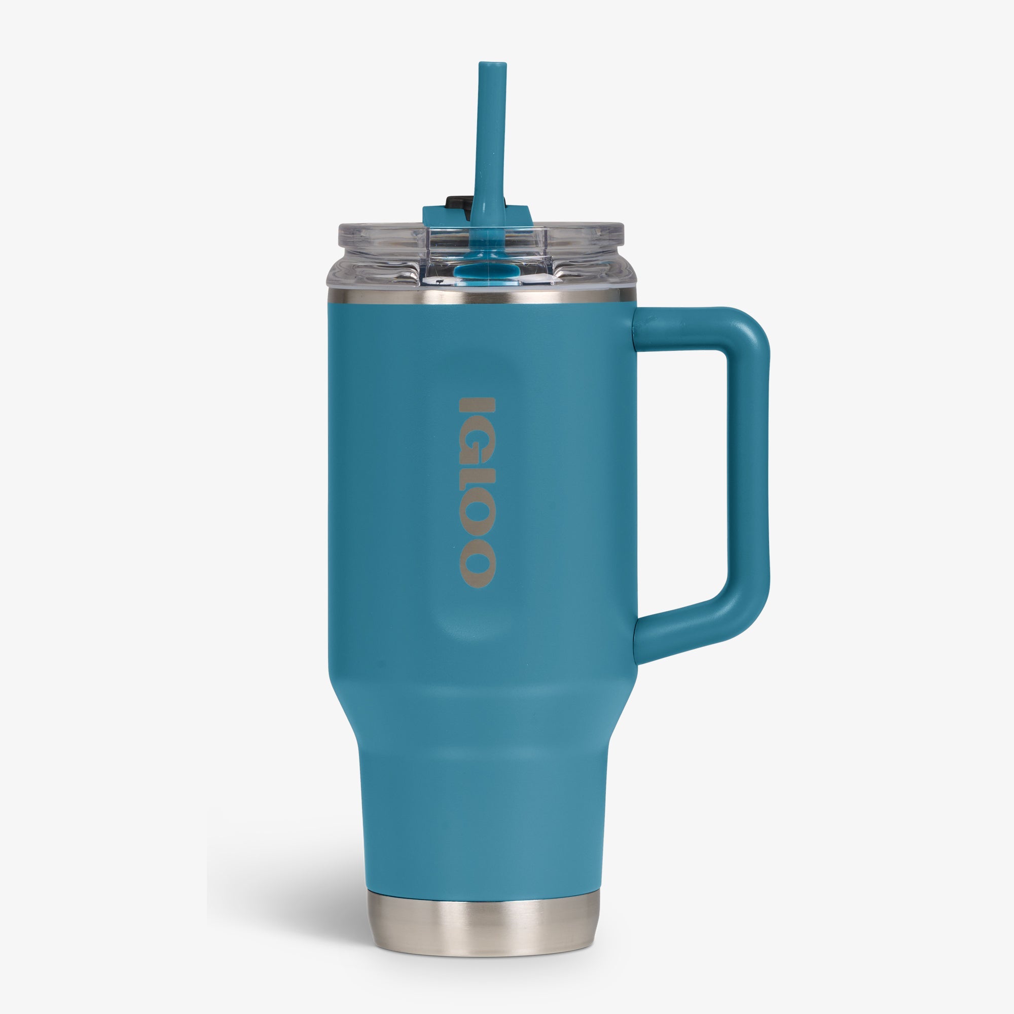 32 Oz Flip ‘n’ Sip Travel Mug G9 - Modern Blue - Strap View