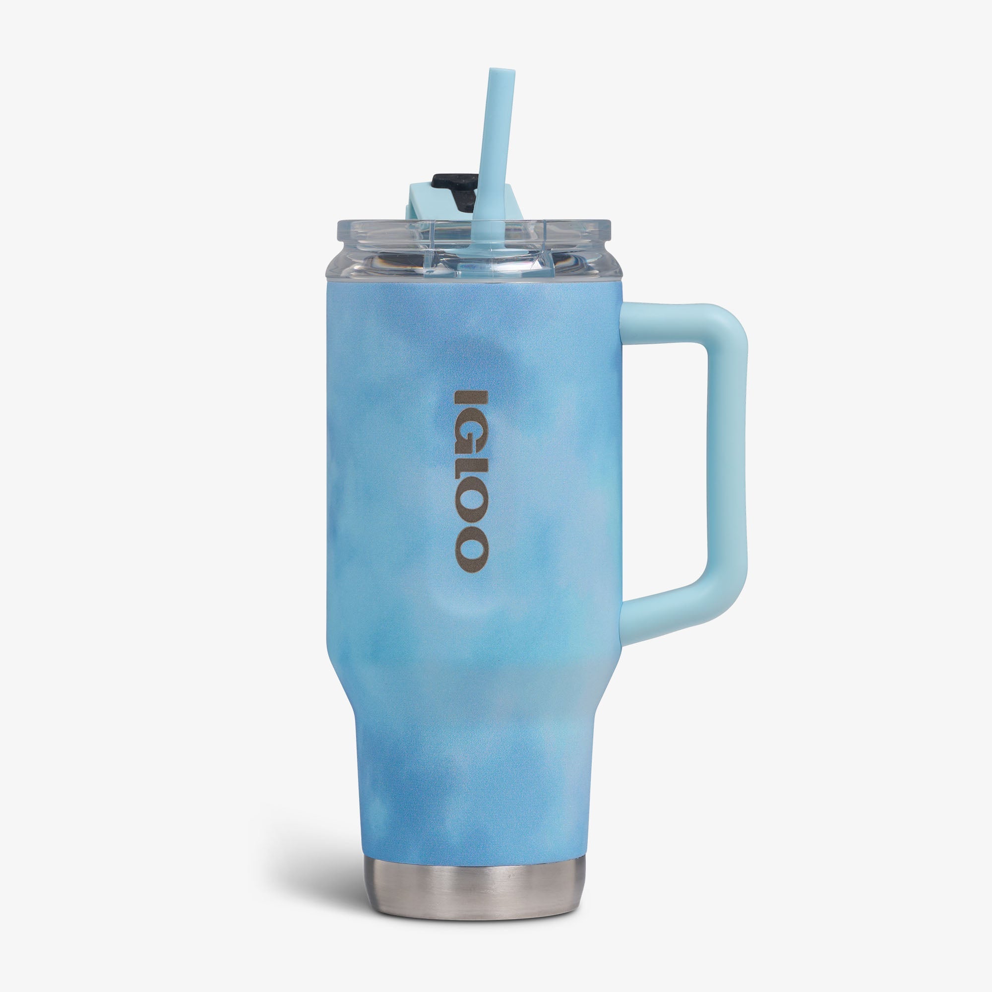 32 Oz Flip ‘n’ Sip Travel Mug G9 - Cloud Powder Blue - Front View