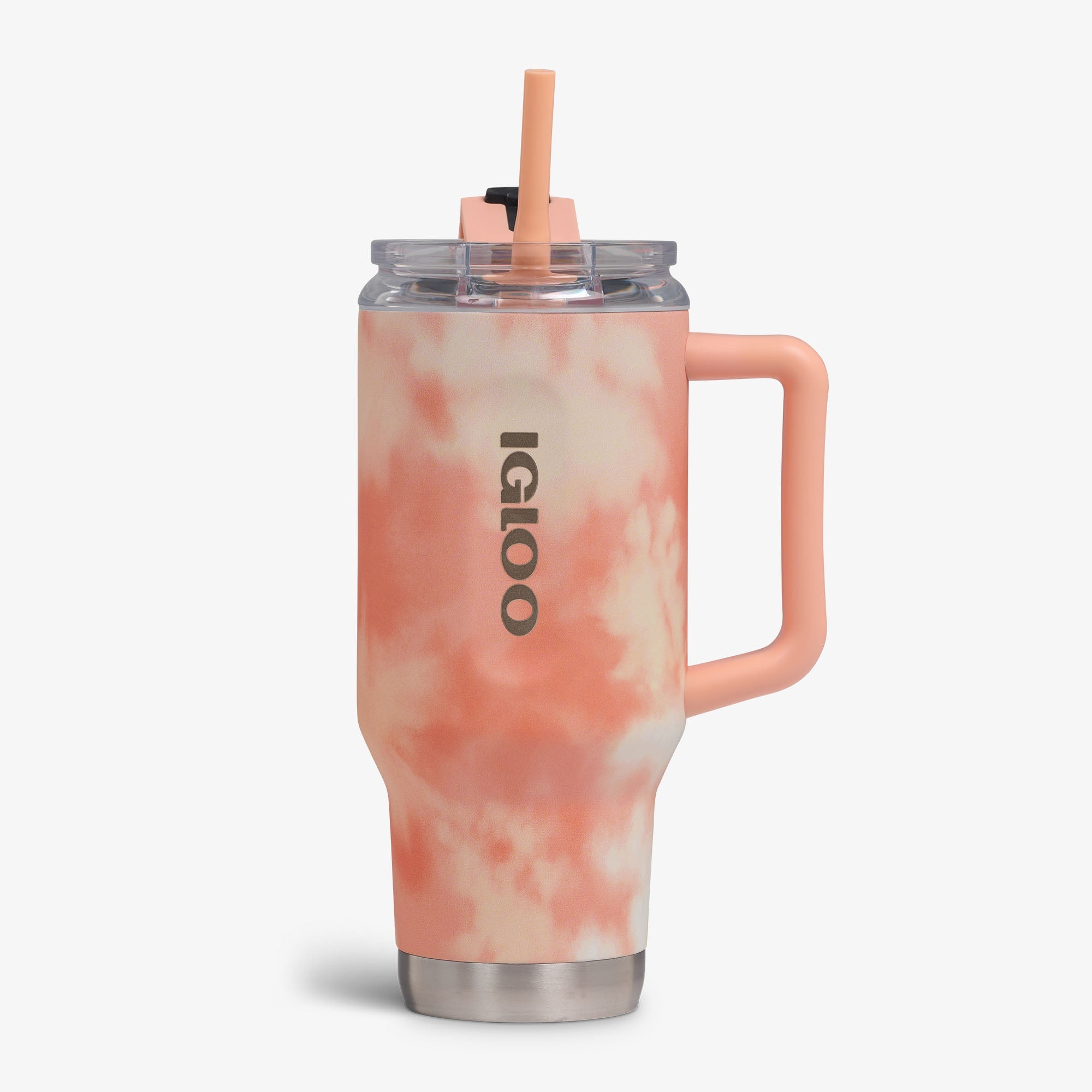 32 Oz Flip ‘n’ Sip Travel Mug G9 - Cloud Apricot - Front View