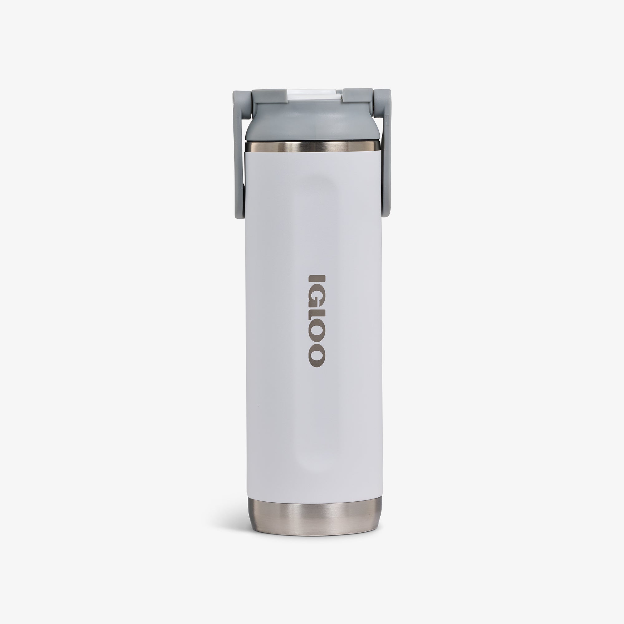 20 Oz Sport Sipper Bottle E2 - White - Front View