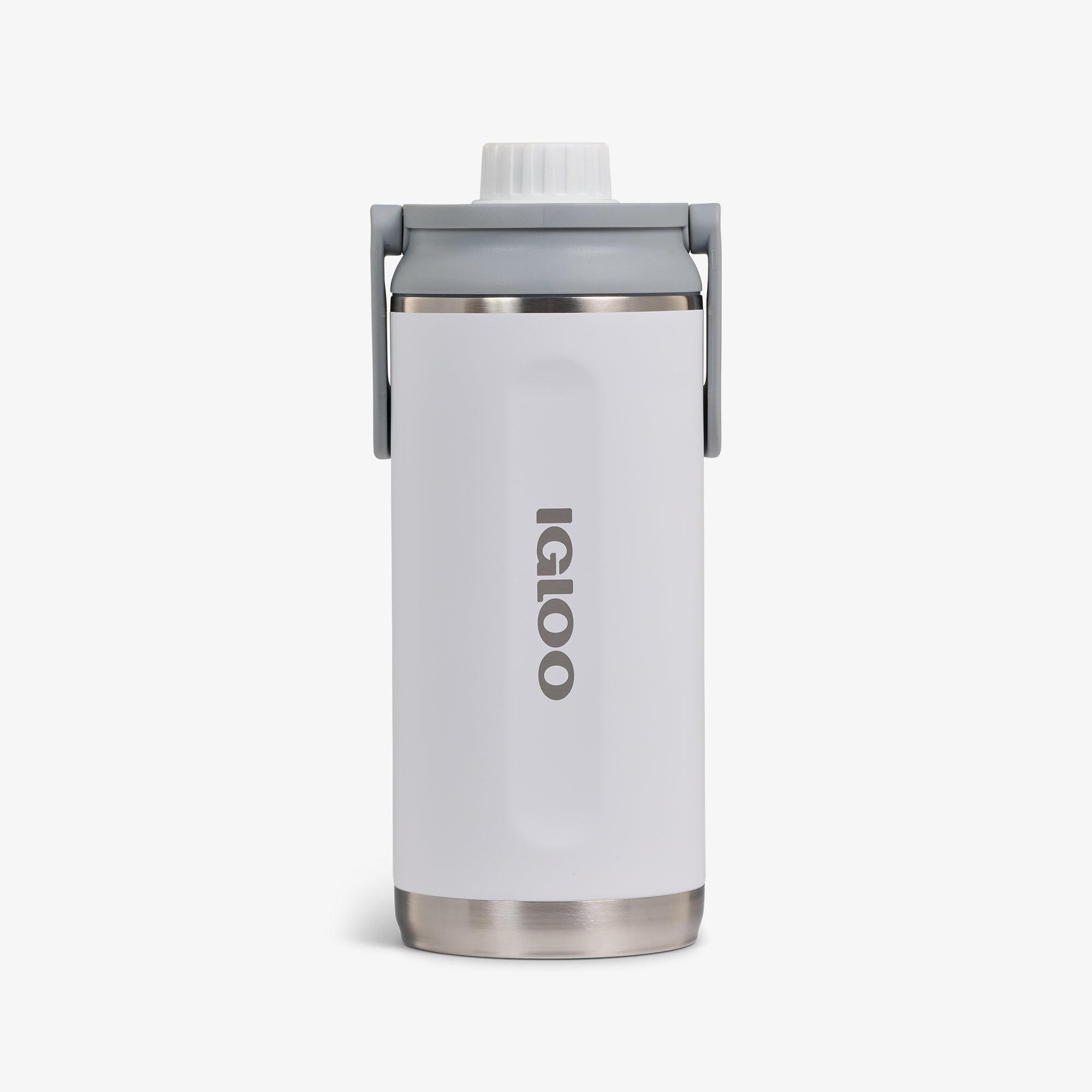 36 Oz Twist ‘n’ Chug Bottle P8 - White - Front View