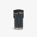 12 Oz Flip ‘n’ Sip Tumbler P7 - Carbonite - Front View