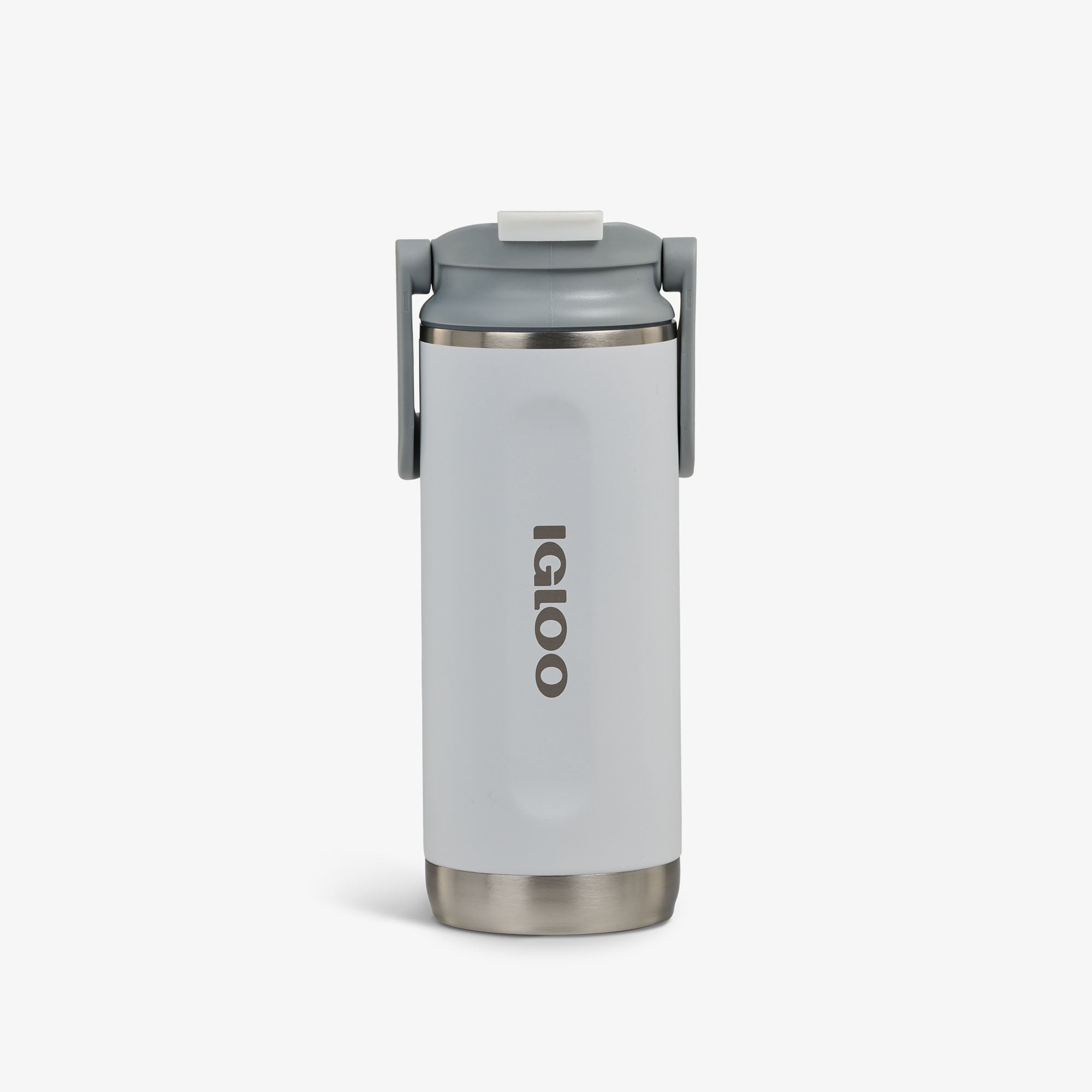 16 Oz Flip ‘n’ Sip Tumbler U7 - White - Front View