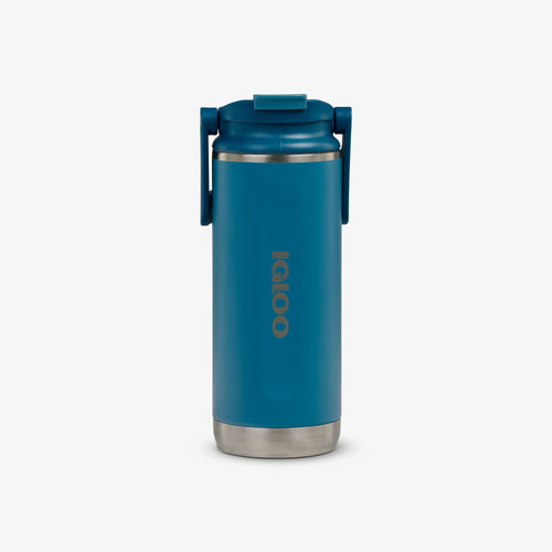 16 Oz Flip ‘n’ Sip Tumbler U7 - Modern Blue - Front View