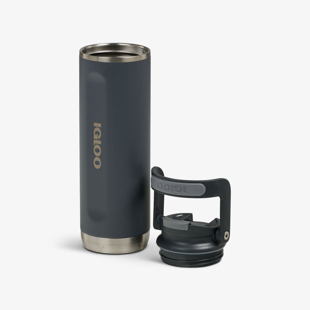 20 Oz Flip ‘n’ Sip Tumbler J8 - Carbonite - Open View