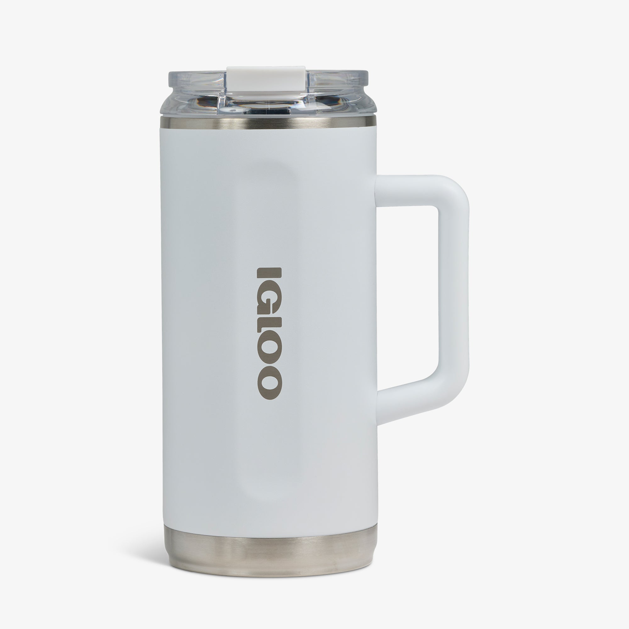 1L Beer Mug R5 - White - Front View