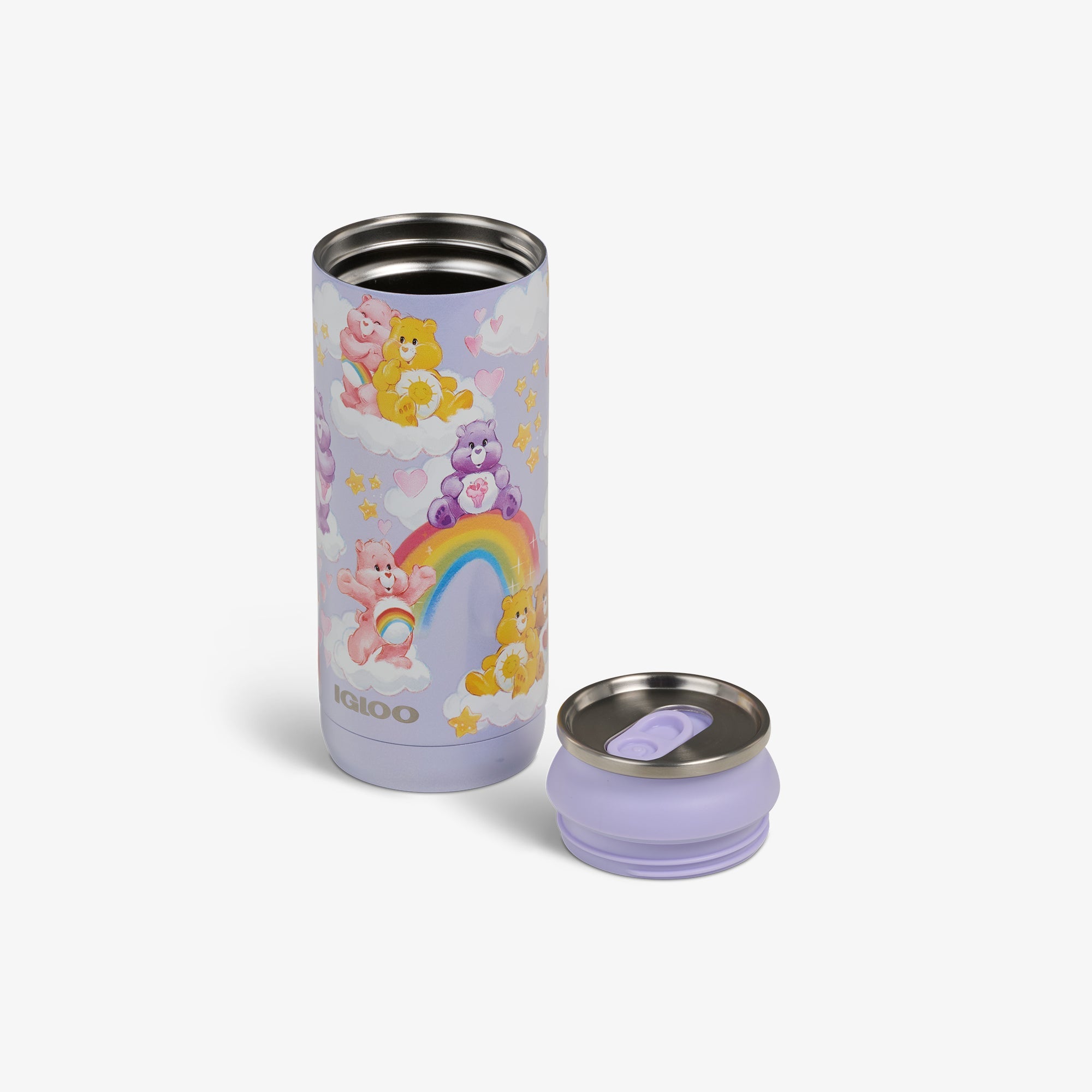 The Care Bears™ 16 Oz Can Y2 - Purple - Open View