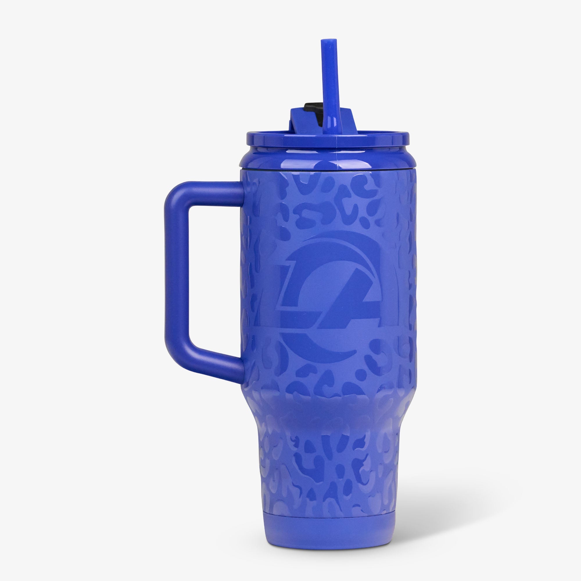 NFL 32 Oz Leopard Flip ‘n’ Sip Travel Mug S6 - Rams - Product View