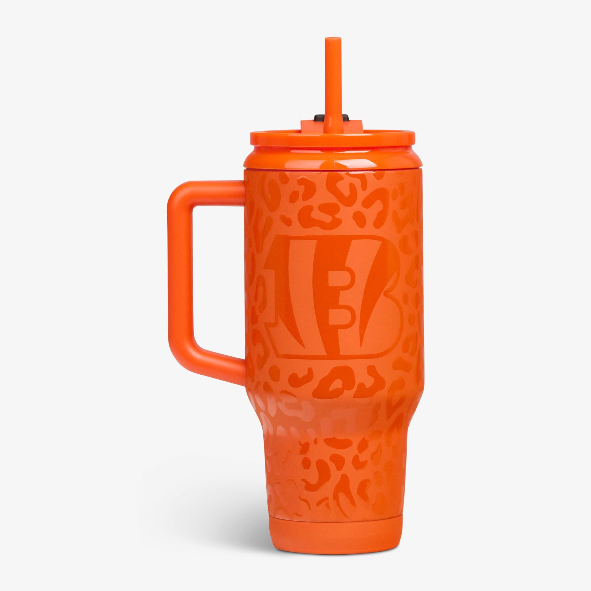 NFL 32 Oz Leopard Flip ‘n’ Sip Travel Mug S6 - Bengals - Product View