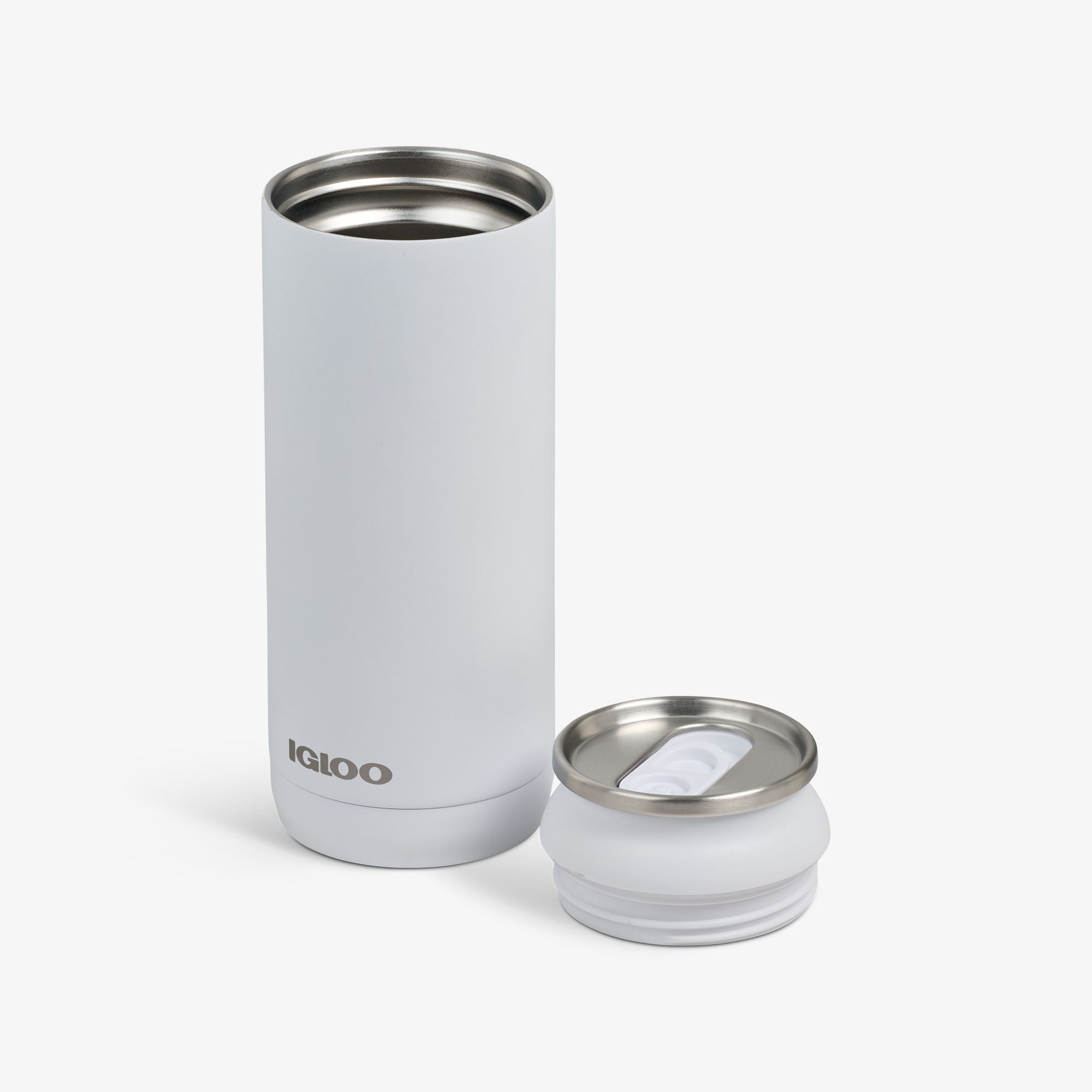 16 Oz Can N2 - White - Open View