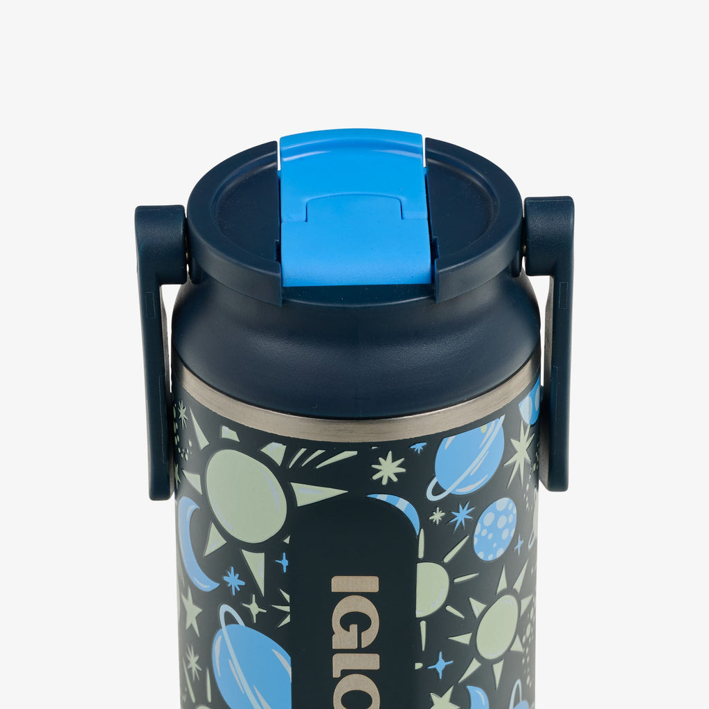 Kids Lunch Glow 12 Oz Sipper Bottle J4 - Cosmic Glow - Product View