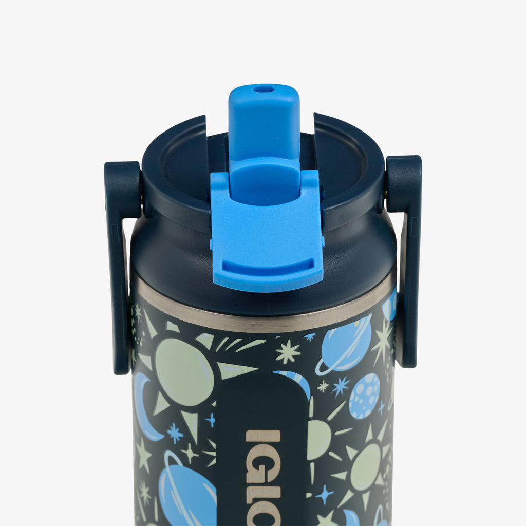 Kids Lunch Glow 12 Oz Sipper Bottle J4 - Cosmic Glow - Product View
