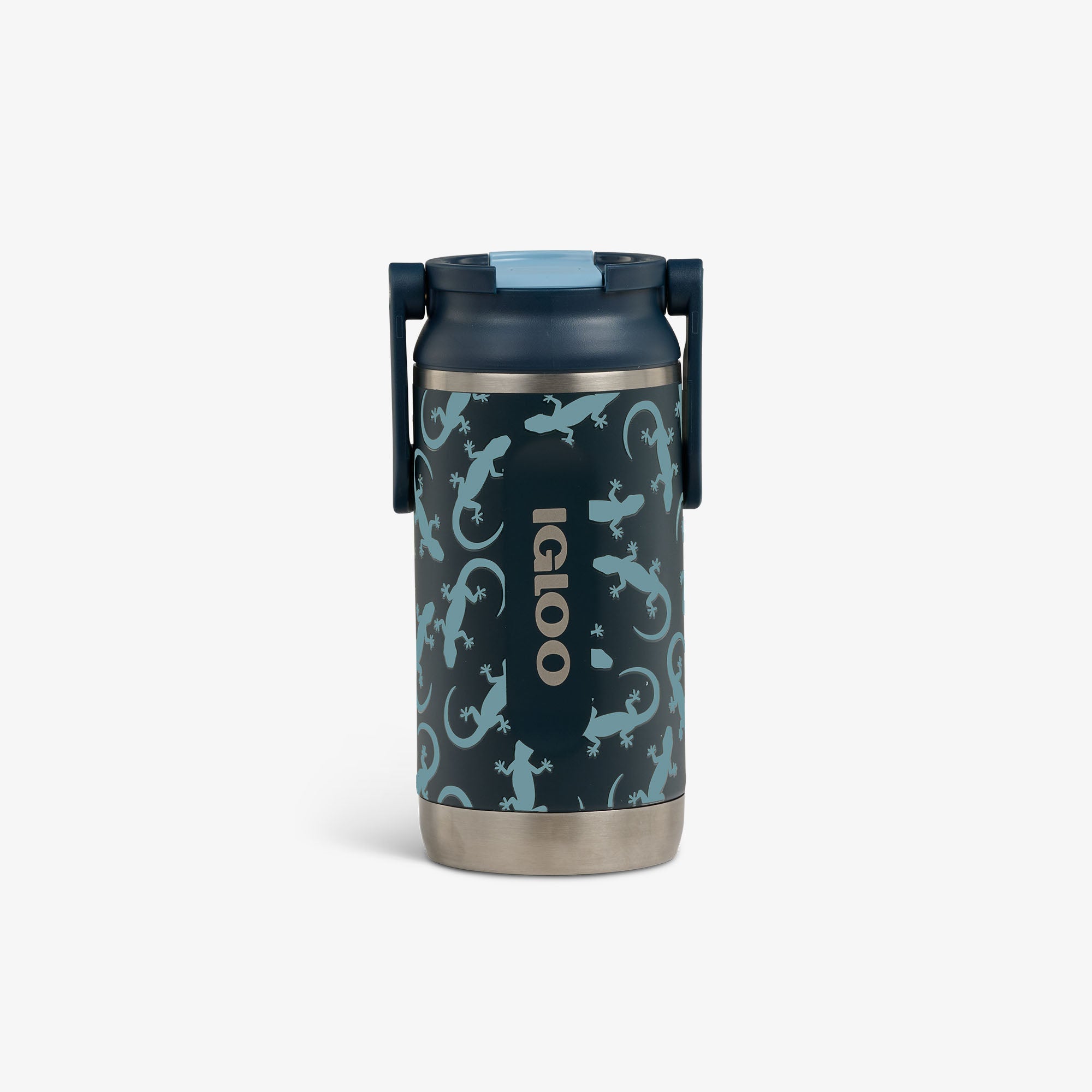 Kids Lunch Glow 12 Oz Sipper Bottle J4 - Lizard Glow - Front View